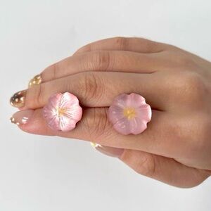 Alexis Bittar Gold-Toned Floral Earrings